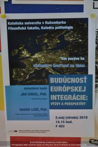 2.5.2018 Budúcnosť európskej integrácie - Diskusia na FF KU