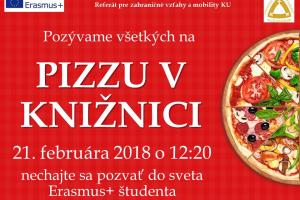 21.2.2018 Erasmus - Pizza in the library