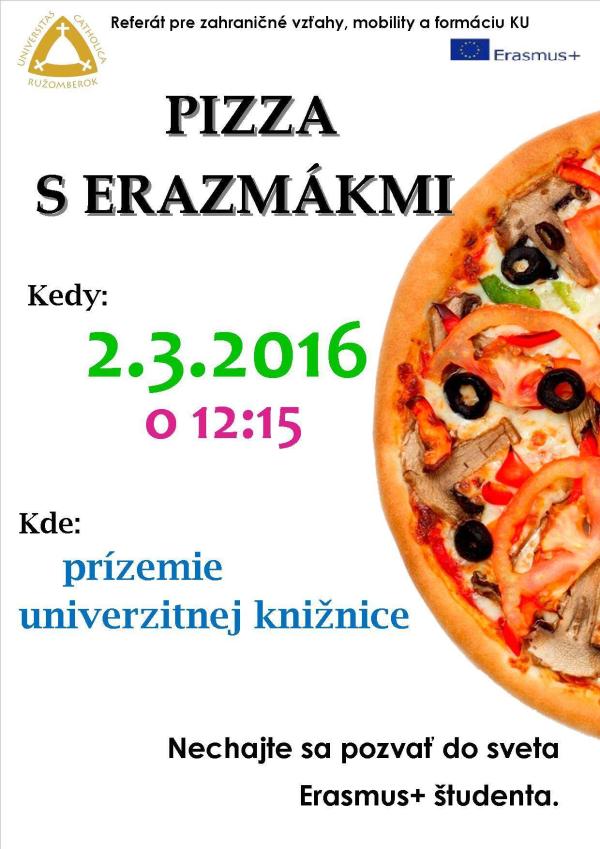 Pizza with Erasmus students